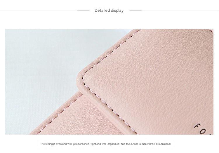 Stylish women's wallet with two-fold design