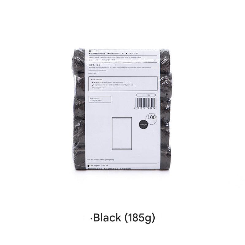 Assorted plastic trash bags for waste disposal
