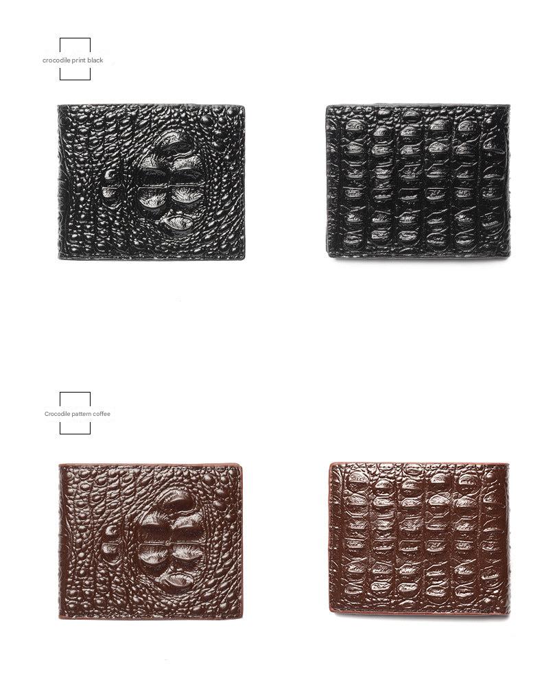 PU leather men's wallet in black - image 4