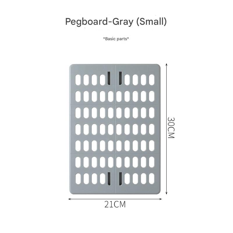 functional wall organizer with hooks