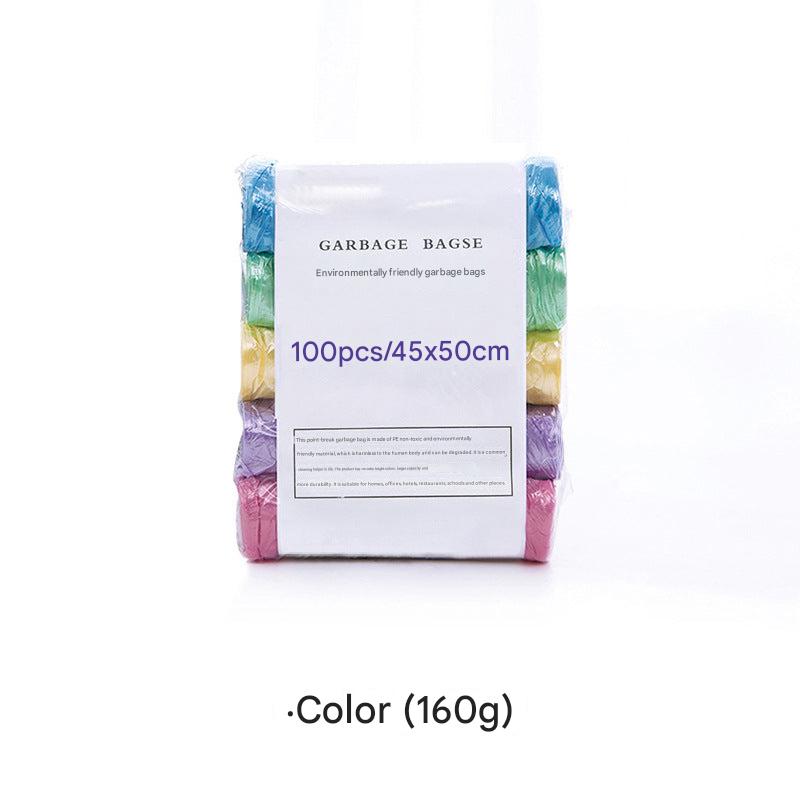 Heavy-duty colorful kitchen trash bags image