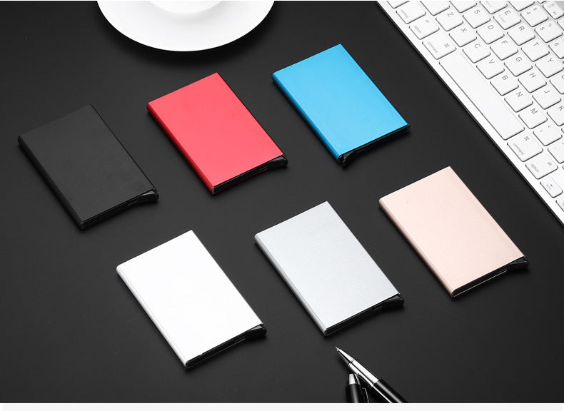 RFID card holder in black color