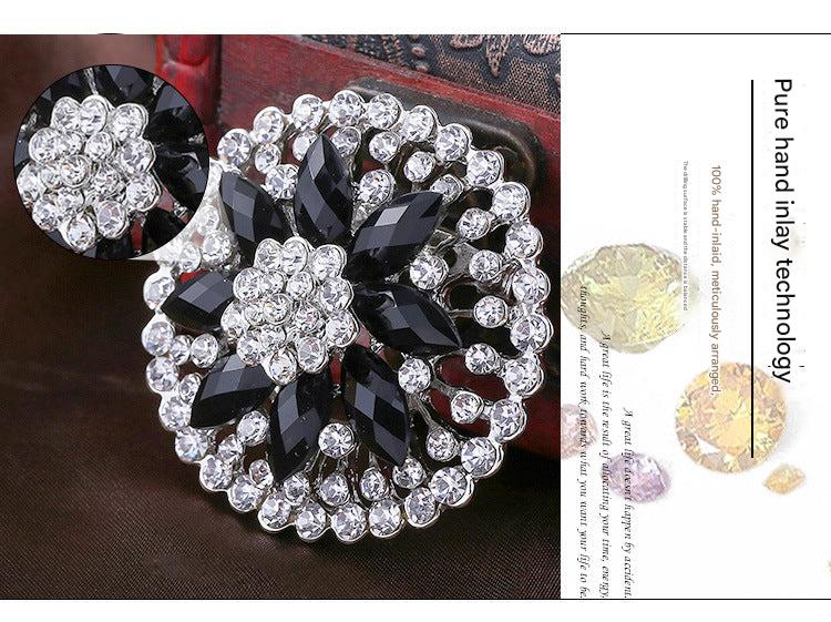 Premium Alloy Flower Brooch Pin Image 1