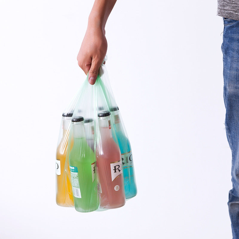 Eco-friendly trash bags in assorted colors