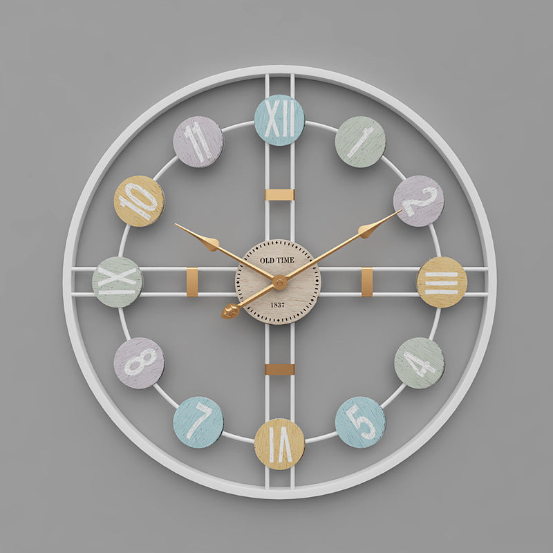 Modern Minimalist Wall Clock Front View
