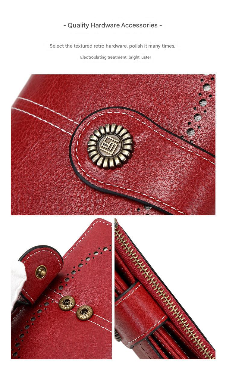 durable PU leather women's wallet