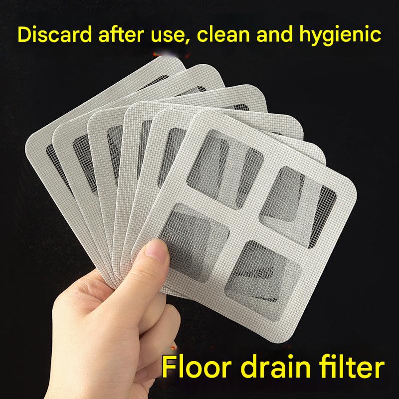 Hygienic bathroom drain filter mat