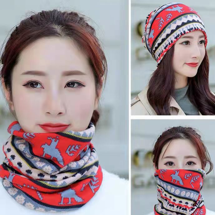 Soft cotton scarf with vibrant patterns for warmth