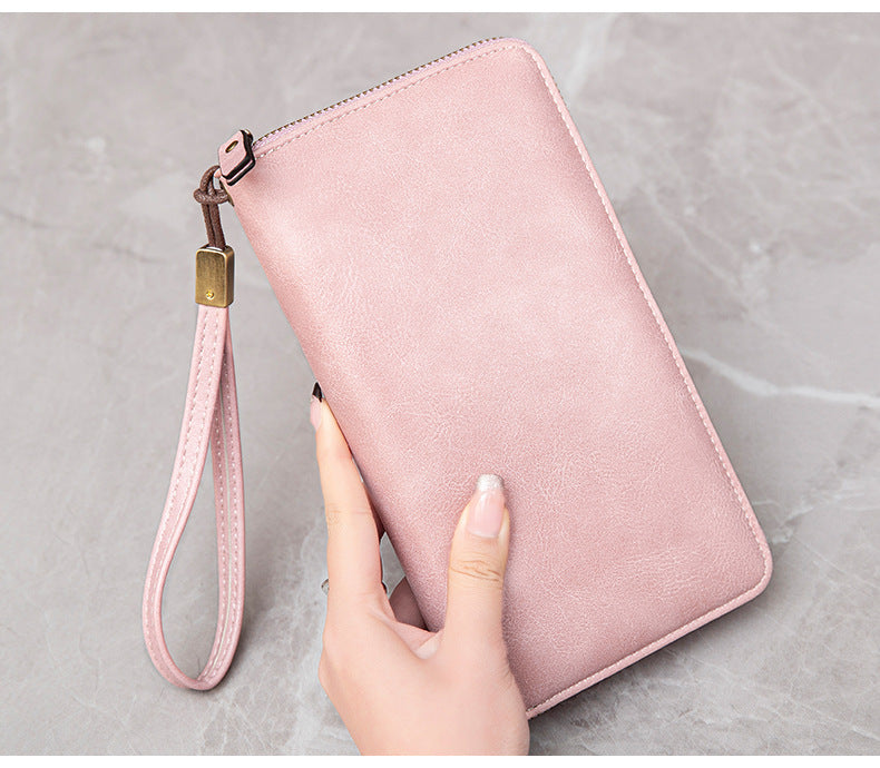 Durable PU RFID wallet for women