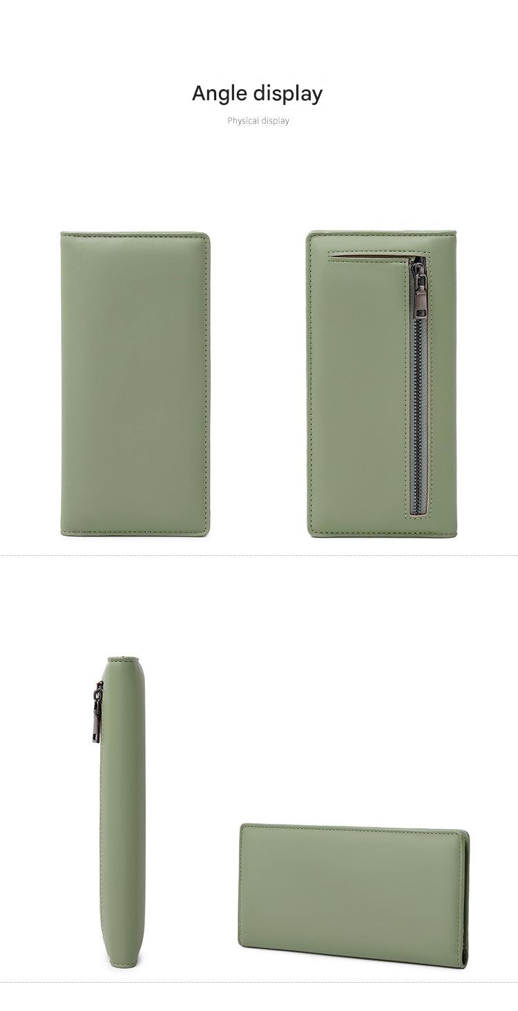 RFID blocking wallet in green color