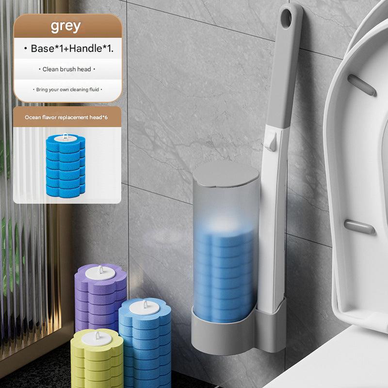 Touchless bathroom cleaning tool