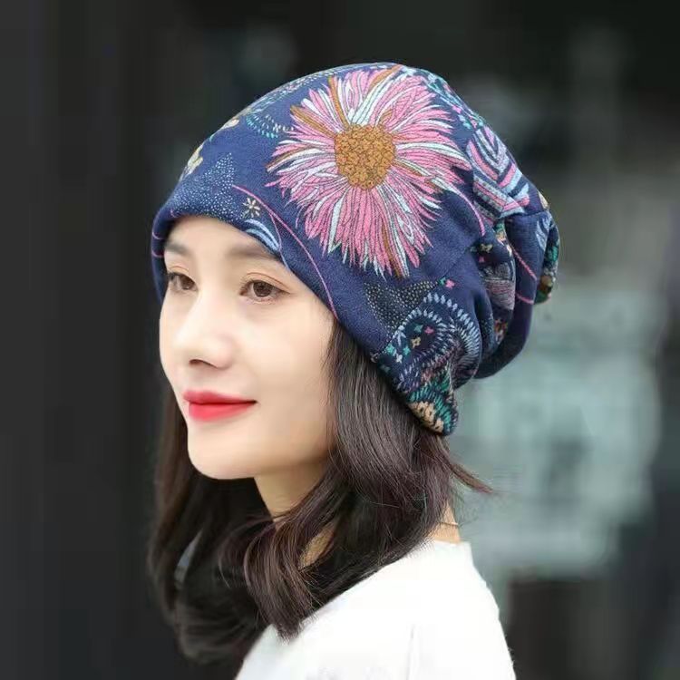 Windproof floral neck gaiter for outdoor activities