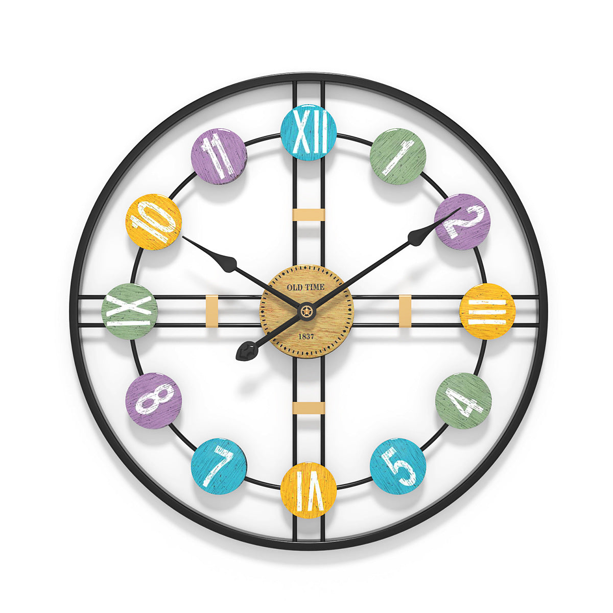 Iron Wall Clock Close-up