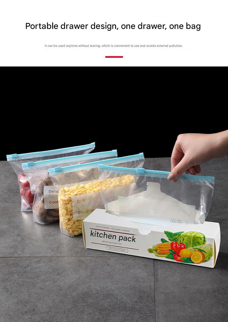 Durable sealable bags for kitchen organization