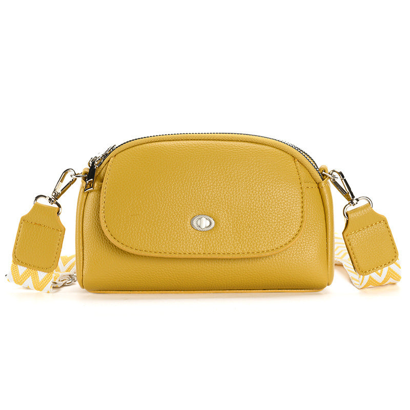Yellow trendy shoulder bag
