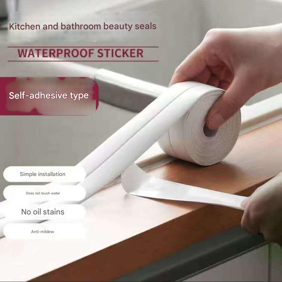 Self-adhesive waterproof seal tape for kitchens