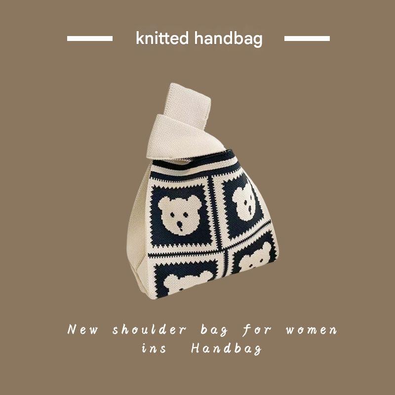 Detailed Texture of Knitted Fabric