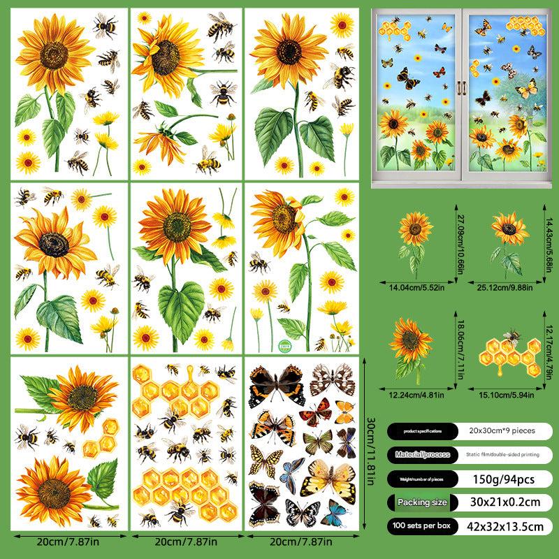 Spring Floral Window Sticker Image 1