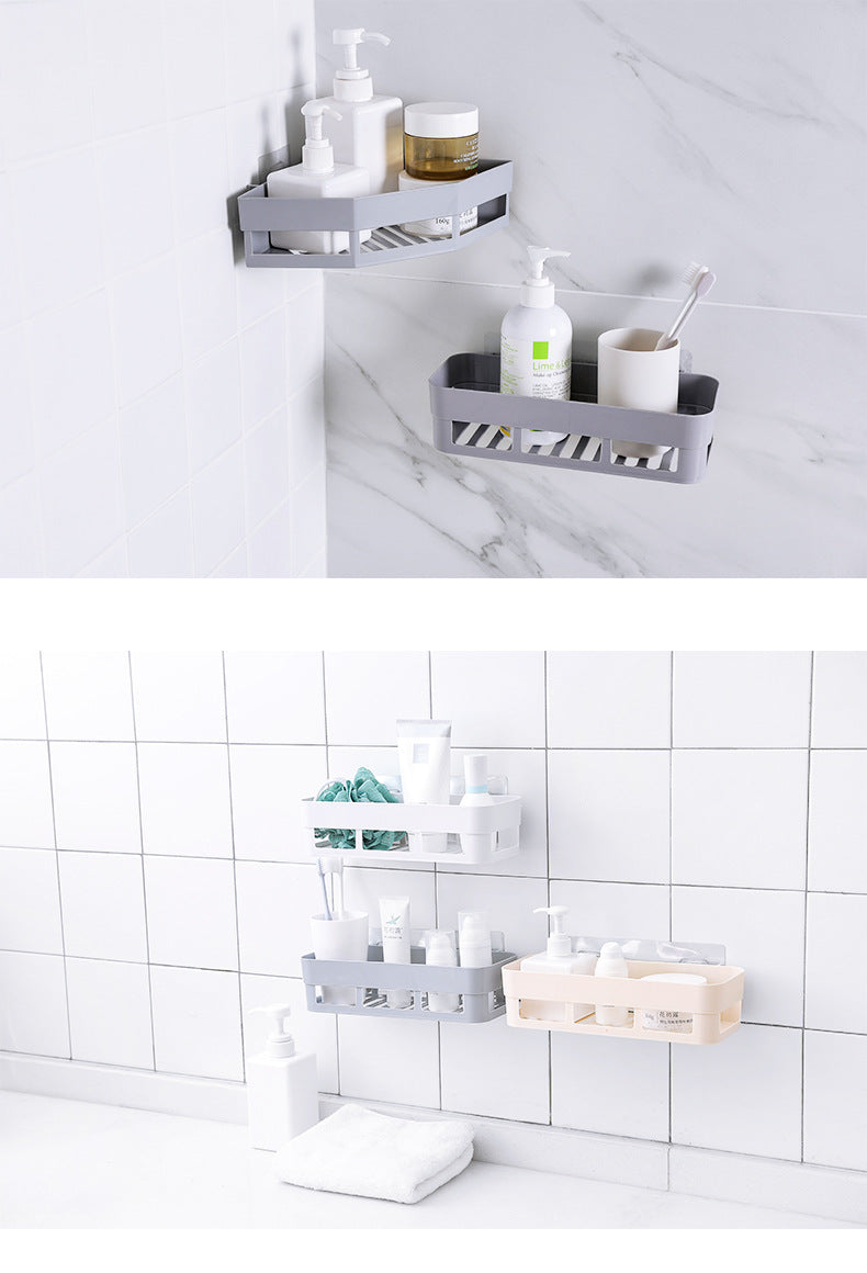 Wall-mounted bathroom organizer image 1