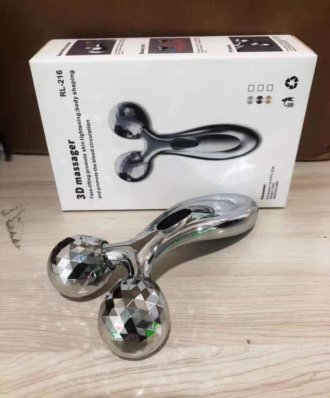 Portable face lifting roller for skincare