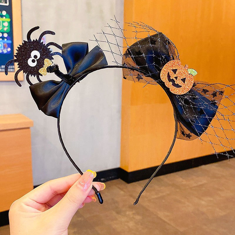 Creative Halloween Headbands with Pumpkin Design