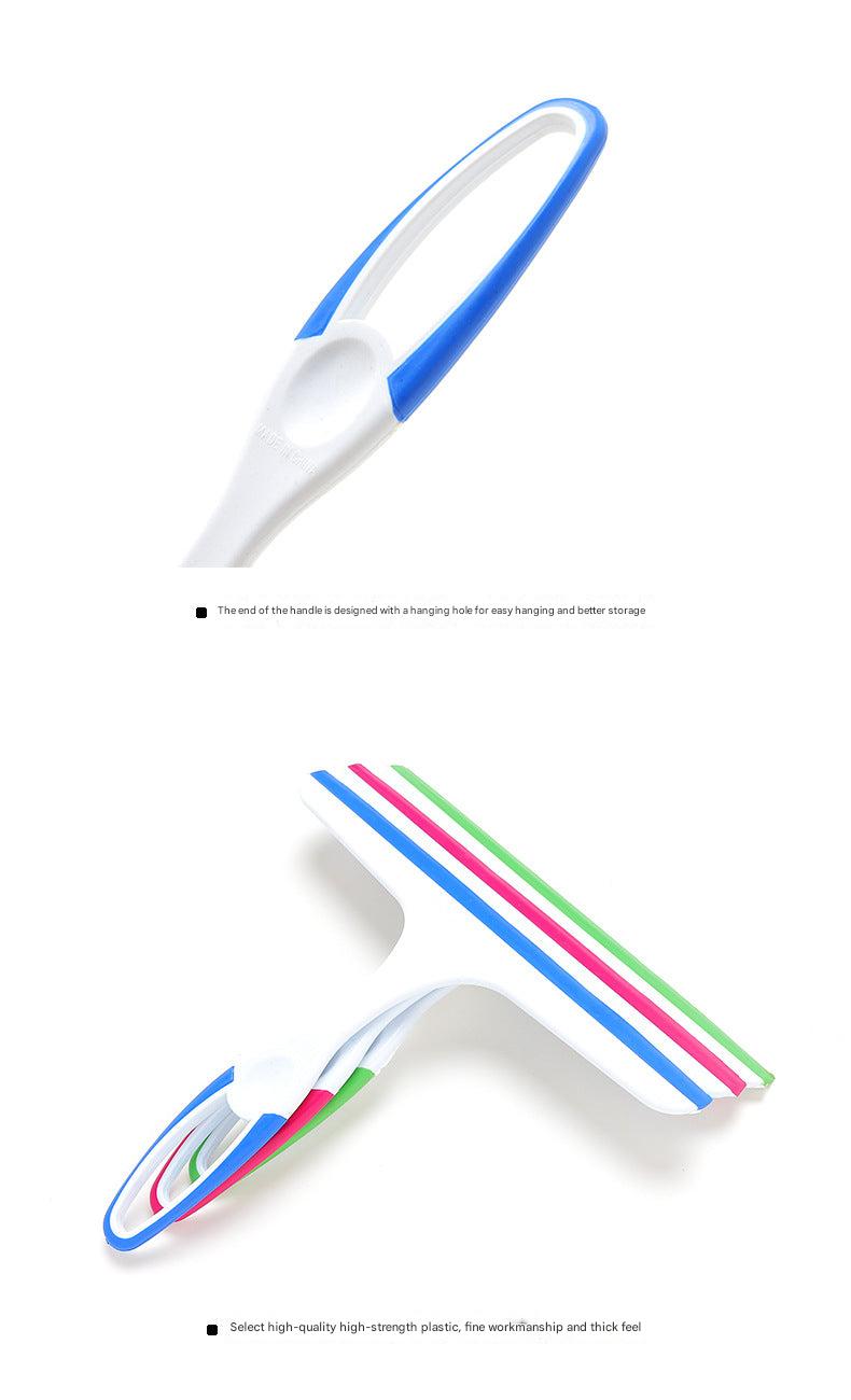 pink window cleaning squeegee
