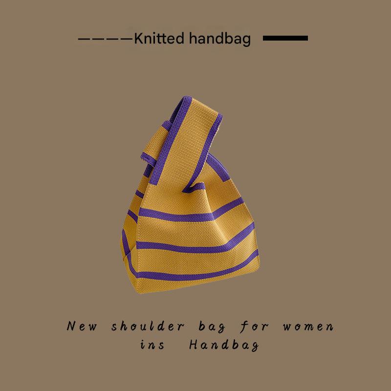 Knitted Tote Bag Front View