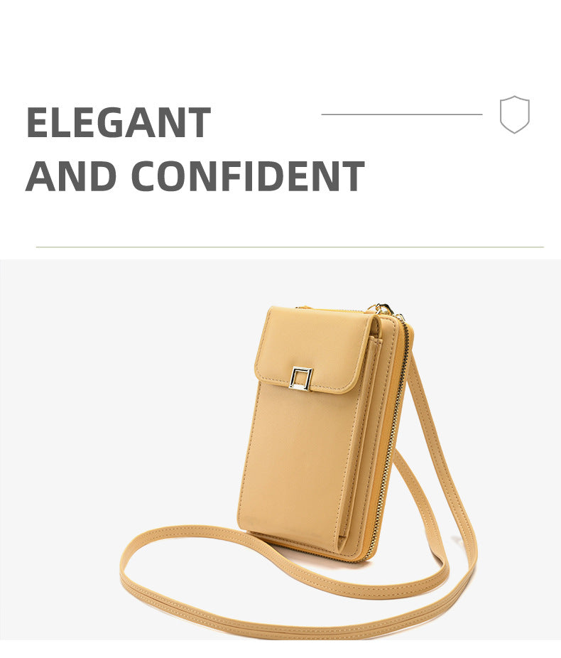 Zipper closure women's handbag