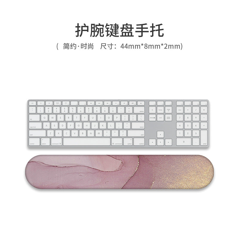 Custom Memory Foam Wrist Support Mouse Pad & Keyboard Rest for Ergonomic Comfort - Vibrant Designs