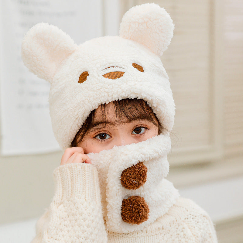 Cozy kids winter hat and scarf set - image 2