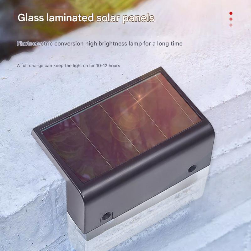 Acrylic solar stair light in garden