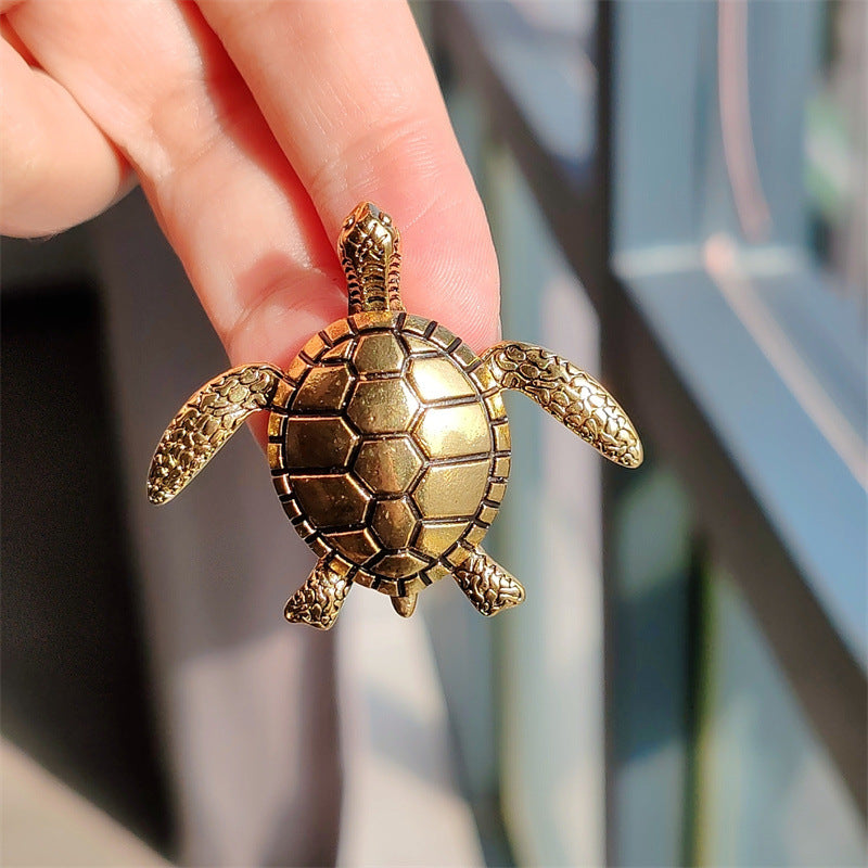 Creative Turtle Brooch in Silver