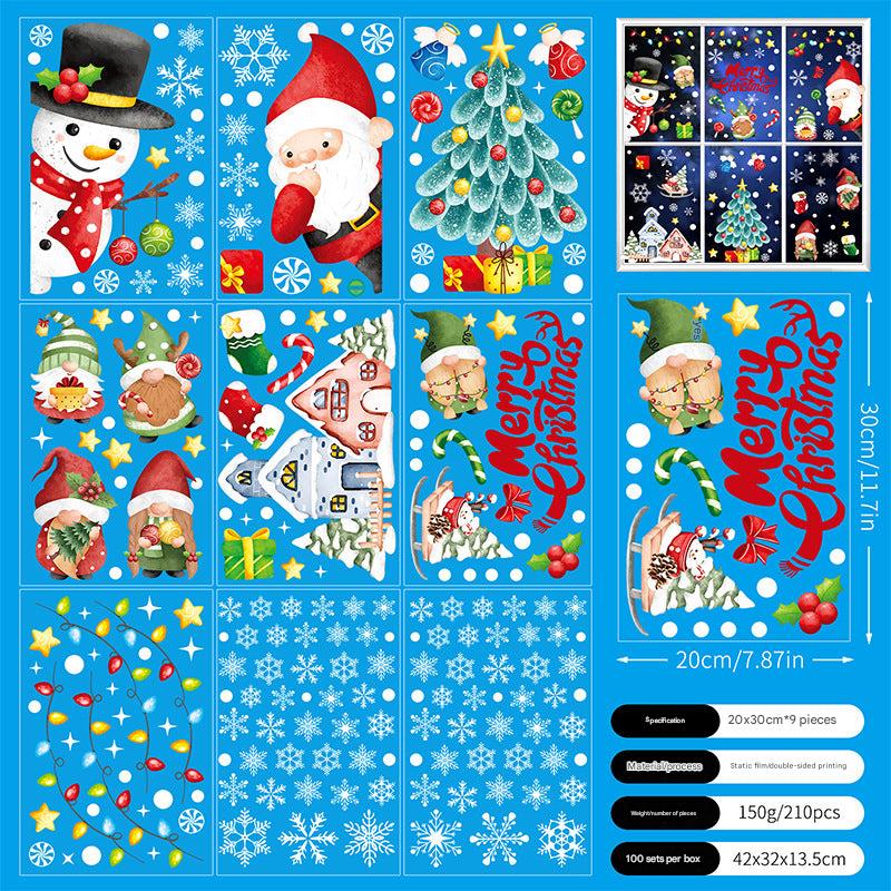 Christmas Santa static cling decoration 1