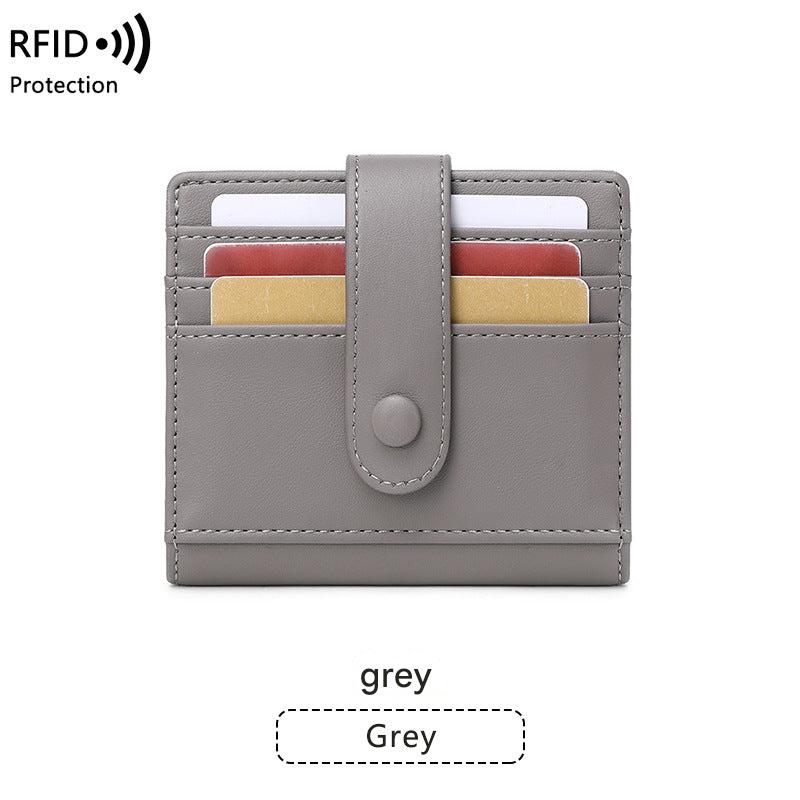 compact credit card holder in pink