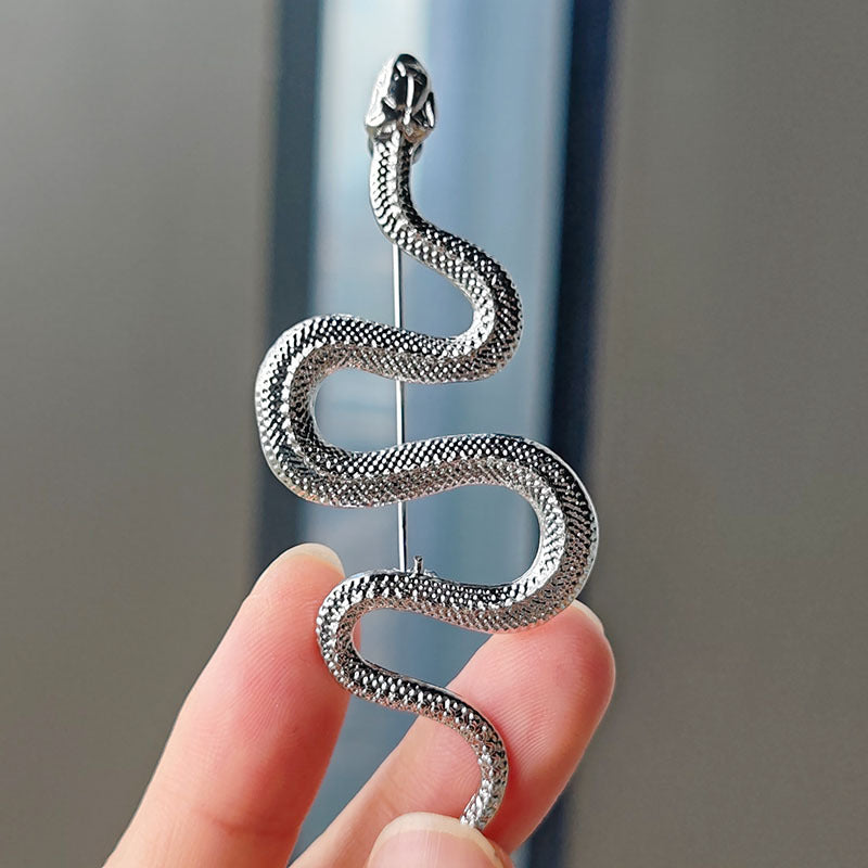 Stylish snake brooch image 1