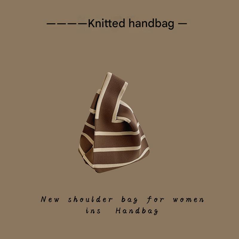 Knitted Tote Bag Side View
