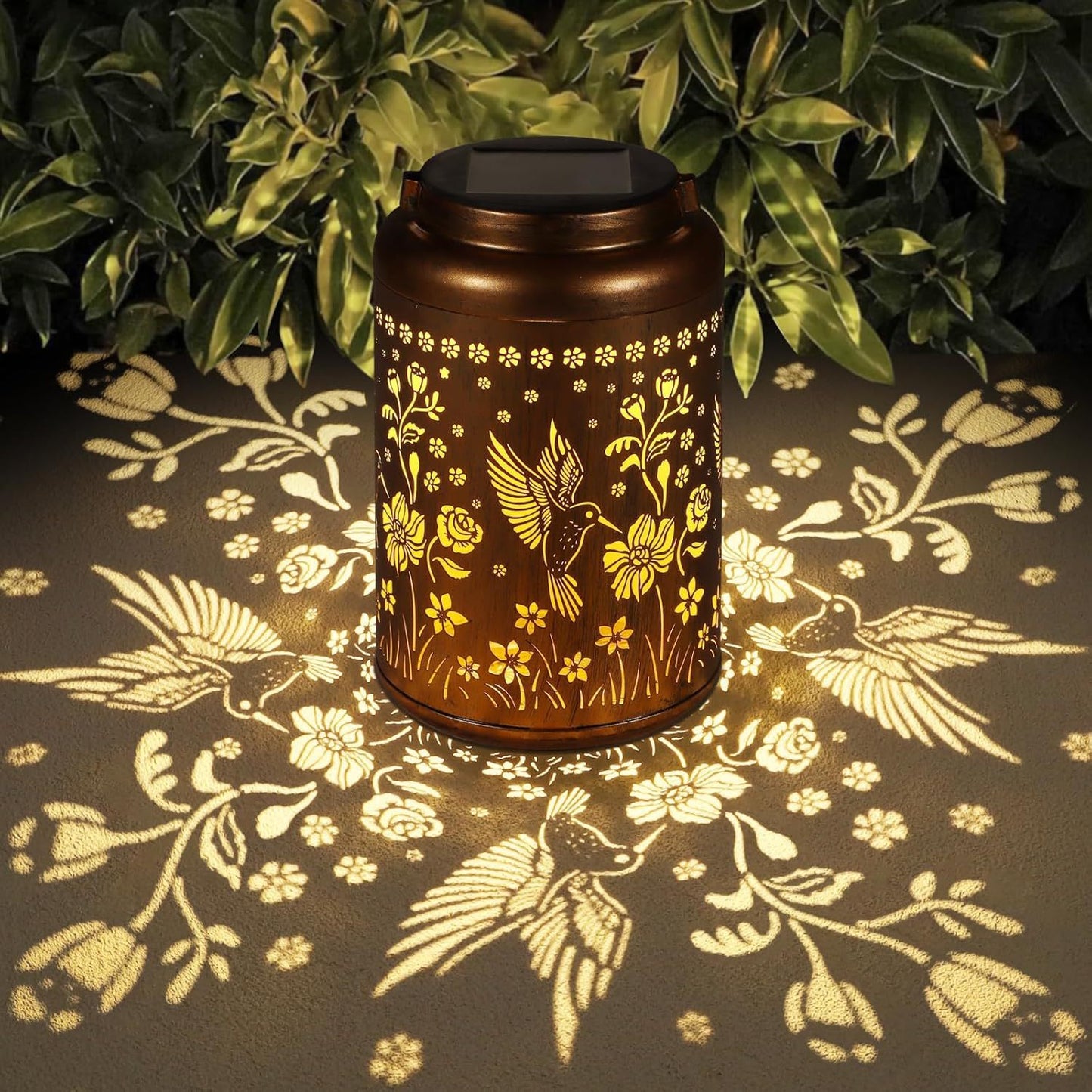 Outdoor solar lantern in garden 3