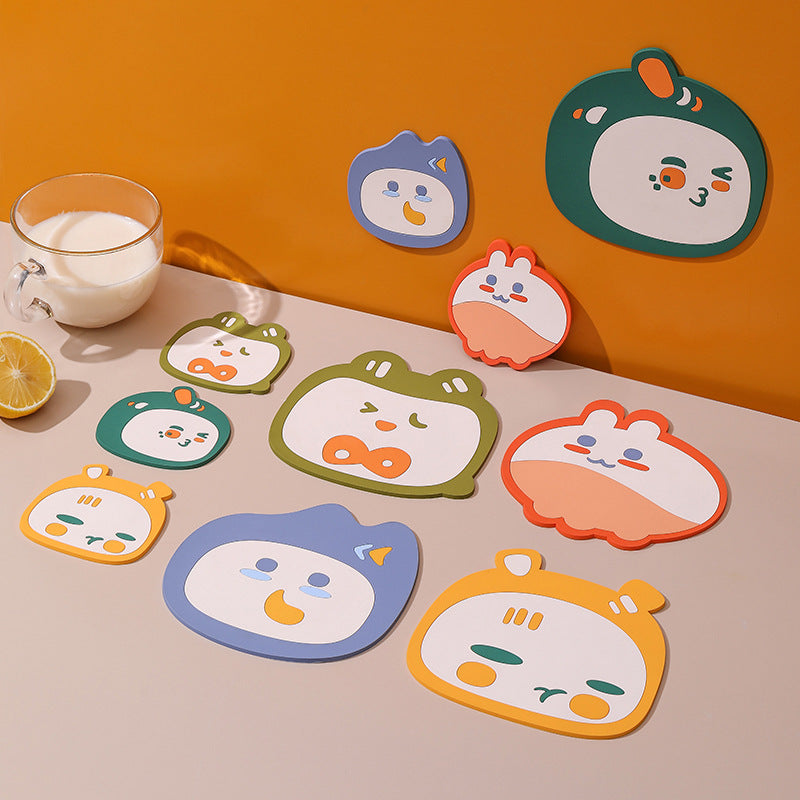 Colorful Cartoon Table Mat - Orange