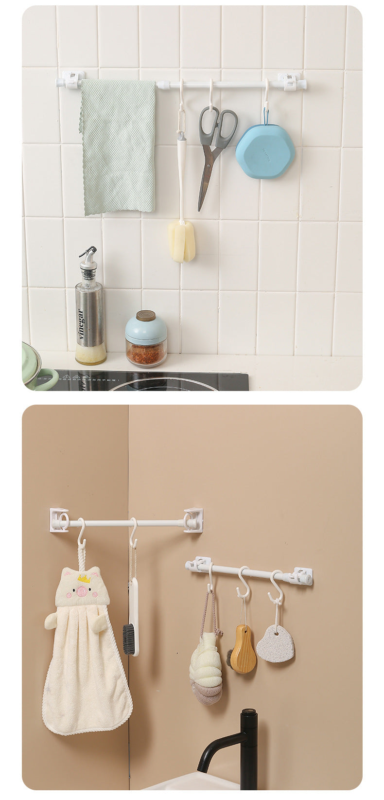 Durable ABS plastic curtain hooks image 4