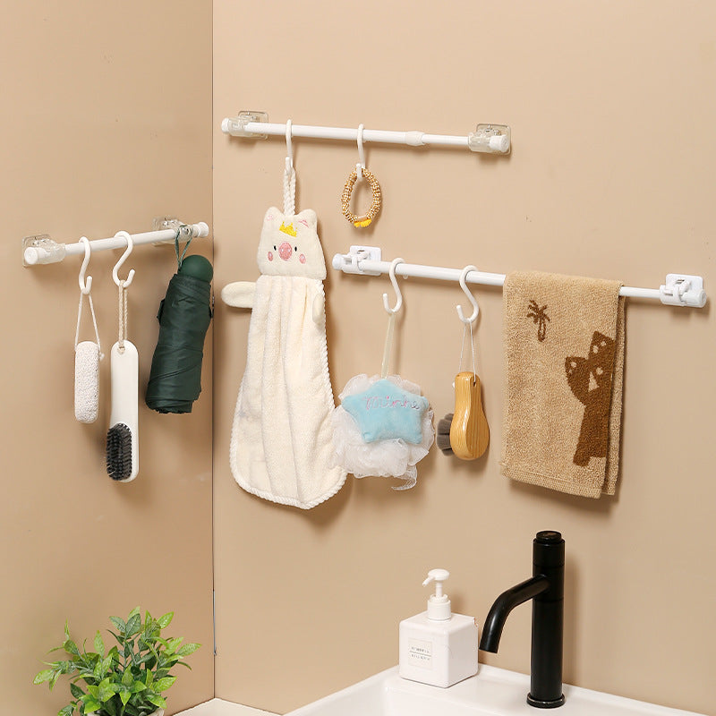 Versatile adhesive curtain rod hooks image 3