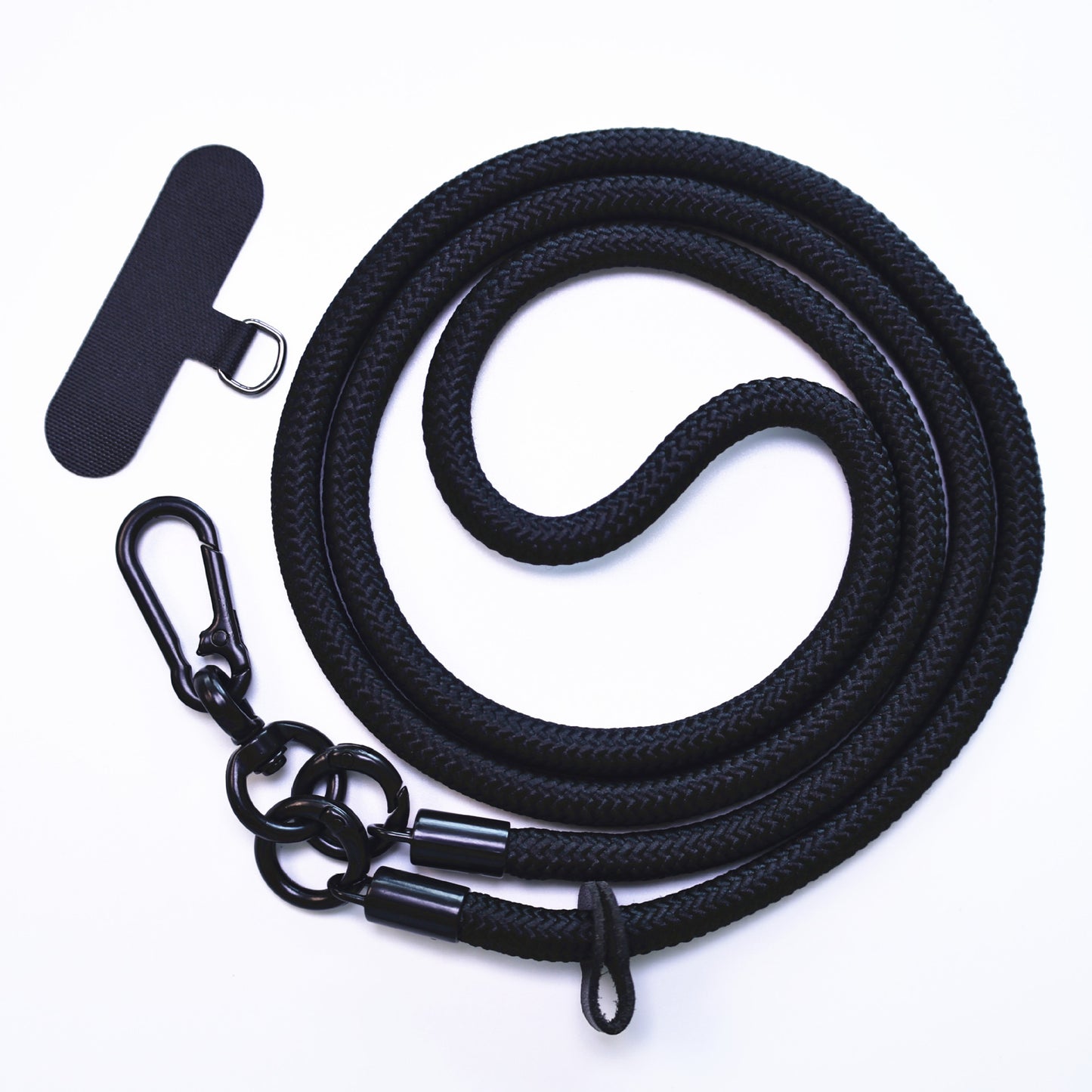 Universal phone lanyard in black