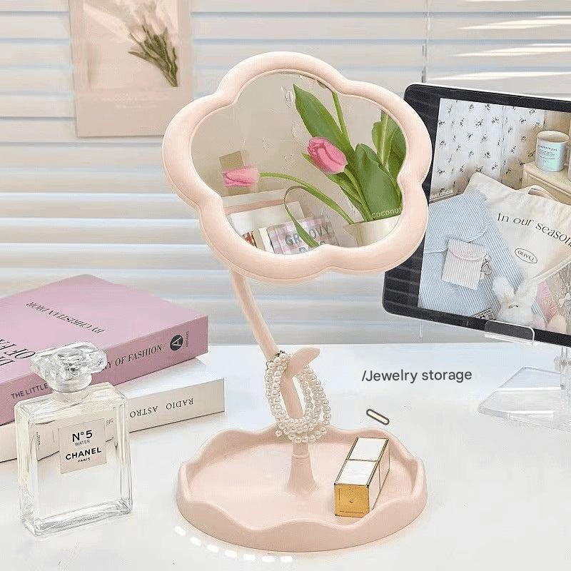 Compact Floral Mirror