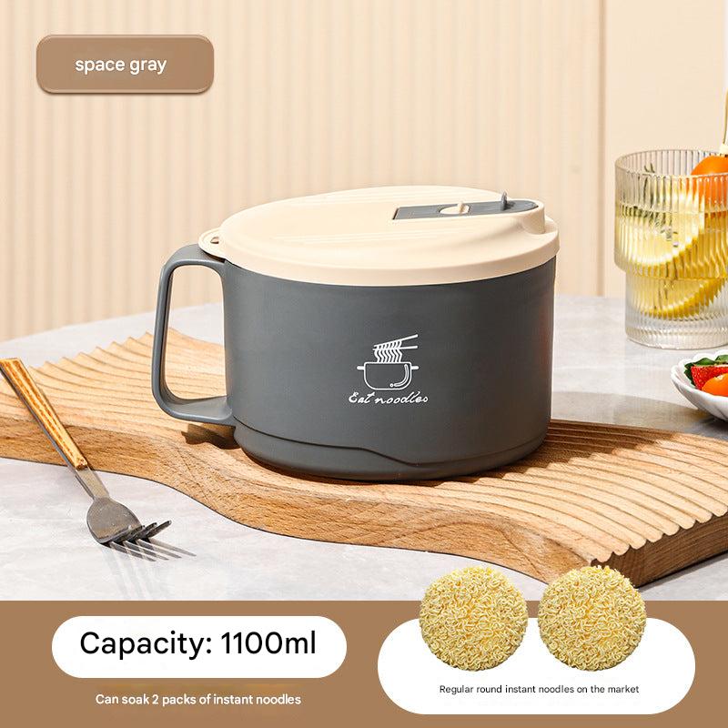 Compact storage stainless steel meal bowl