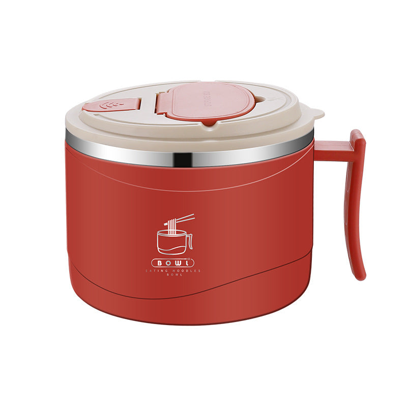 Compact storage stainless steel meal bowl