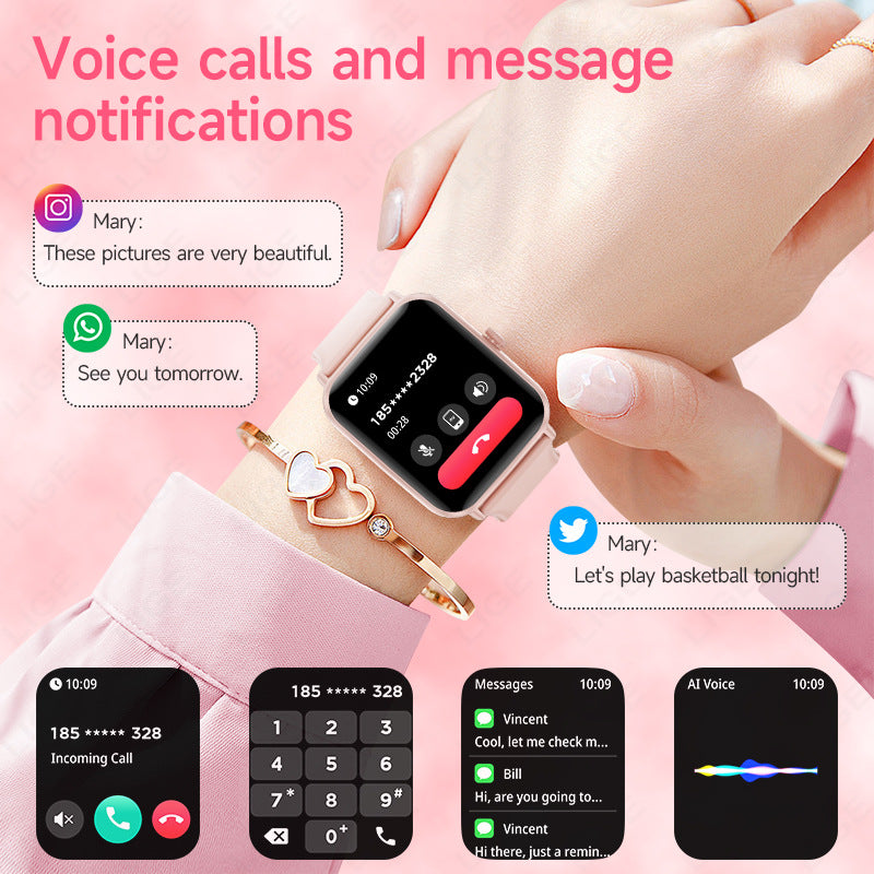 Smartwatch with notification and step counter function