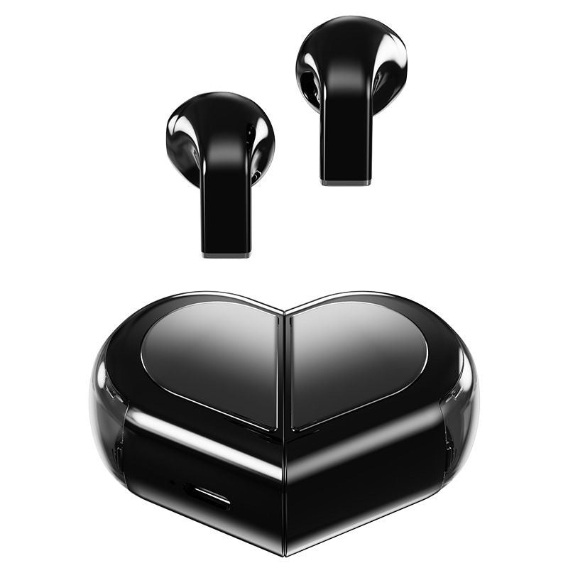Heart-shaped wireless Bluetooth earbuds