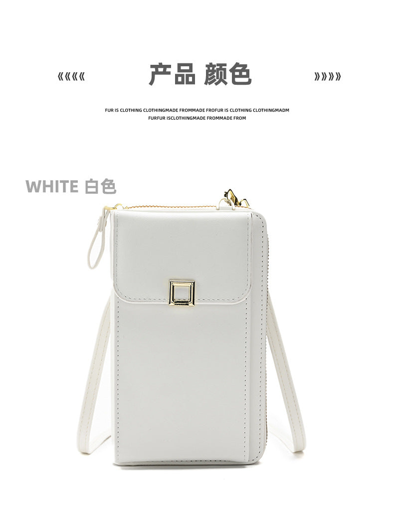 Zipper closure women's handbag