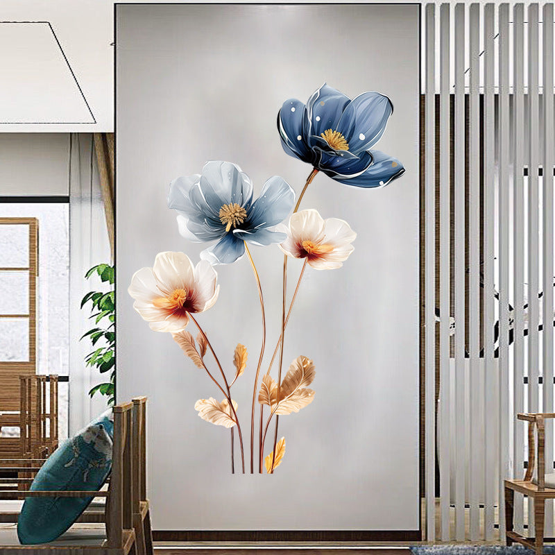 3D floral wall sticker design 3