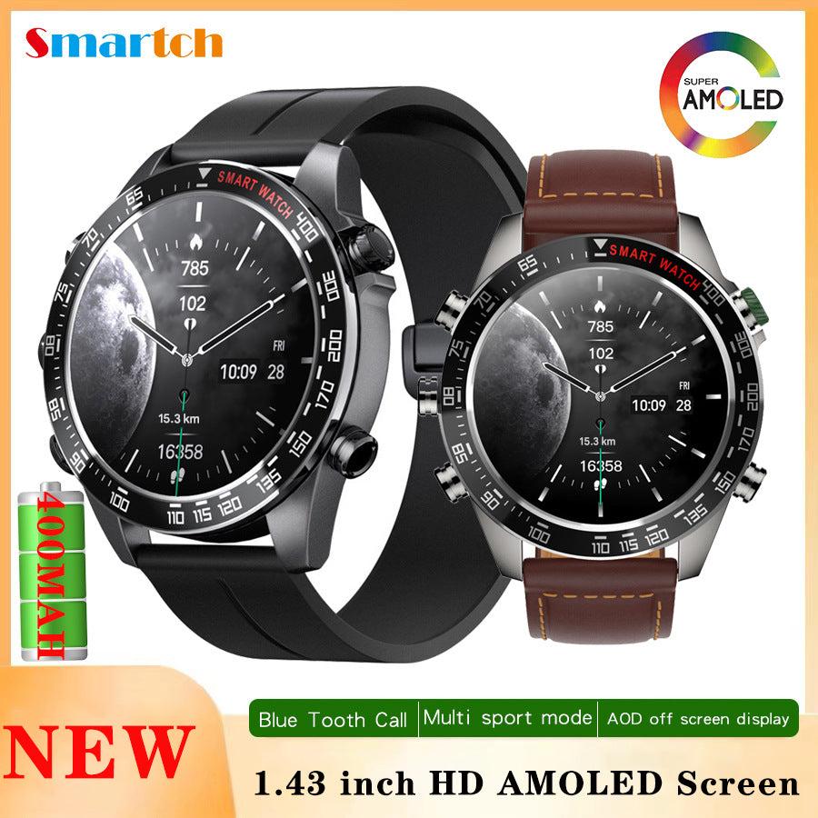 Smartwatch on Wrist with App Interface