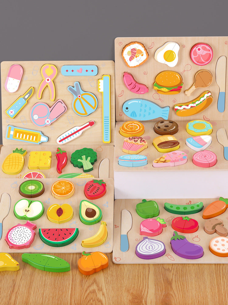 educational wooden puzzle for toddlers